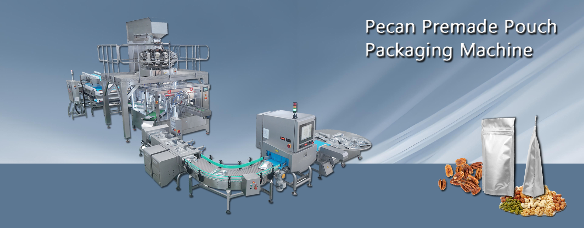 Pecan premade pouch packaging machine